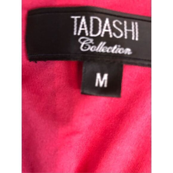 Tadashi Collection Berry Raspberry Flutter Bandage Sweetheart Neck Size M - Picture 12 of 14